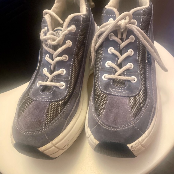 CANDIES BLUE AND WHITE SNEAKERS Y2K RETRO COOL, WOMENS 8.5 - Picture 3 of 8